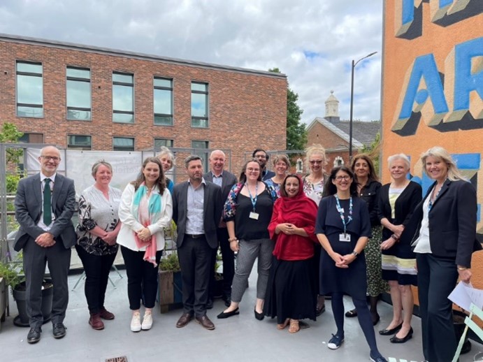 MOU group outside the arthouse in wakefield