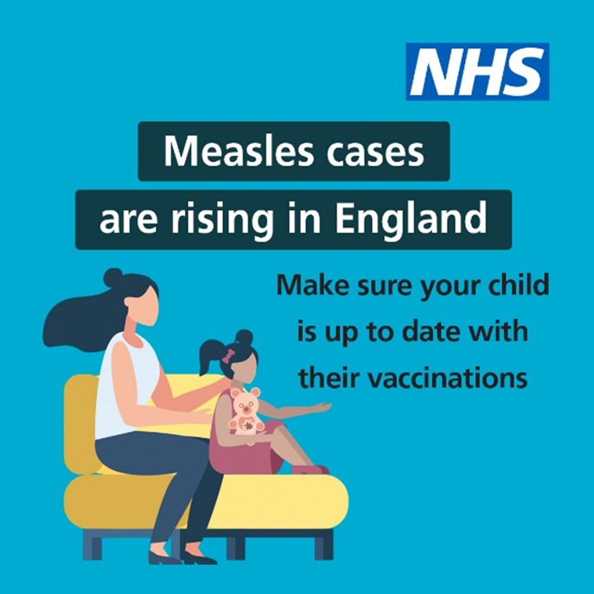 Measles cases are rising in England